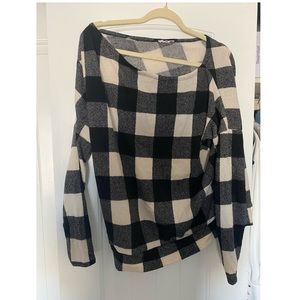 Buffalo plaid sweater